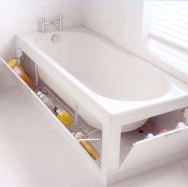 83 Creative & Smart Space-Saving Furniture Design Ideas 55 bathtub surround storage idea 83 Creative & Smart Space-Saving Furniture Design Ideas - 55 space-saving furniture