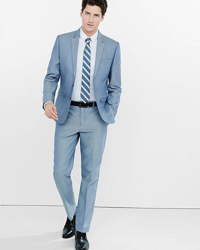 14 Splendid Wedding Outfits for Guys 8 blue suit 14 Splendid Wedding Outfits for Guys - 8