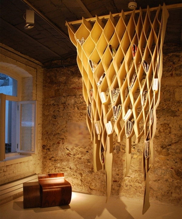 ceiling shelf 83 Creative & Smart Space-Saving Furniture Design Ideas - 19 space-saving furniture