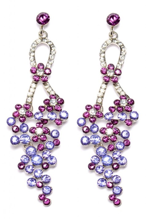 How To Hide Skin Problems And Wrinkles Using Jewelry? 3 francesca-so-in-fashion-diamante-drop-earrings-in-purple-Th7Q