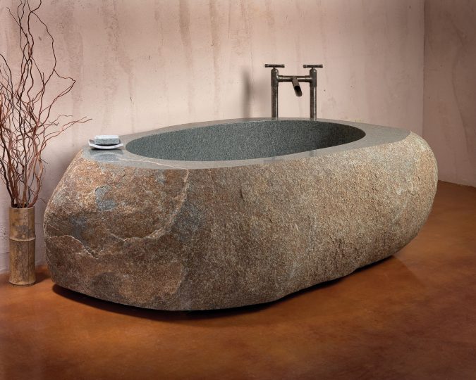 granite bathtub2 6 Bathtub Designs that will Make your Jaw Drops! - 9
