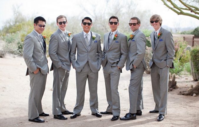 14 Splendid Wedding Outfits for Guys 7 gray suits 1 14 Splendid Wedding Outfits for Guys - 7