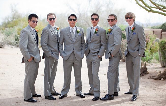 gray suits 1 14 Splendid Wedding Outfits for Guys - 7