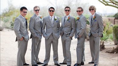 gray suits 14 Splendid Wedding Outfits for Guys - 12