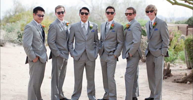 gray suits 14 Splendid Wedding Outfits for Guys - 1