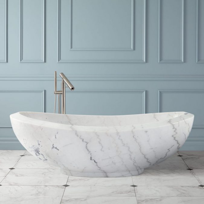marble-bathtub-675x675 6 Bathtub Designs that will Make your Jaw Drops!