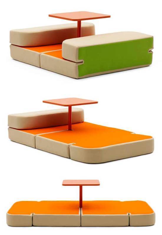 multifunctional sofa 83 Creative & Smart Space-Saving Furniture Design Ideas - 29 space-saving furniture