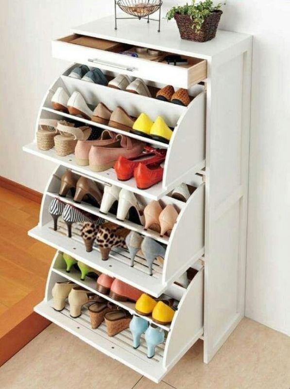 perfect-idea-for-shoes 83 Creative & Smart Space-Saving Furniture Design Ideas in 2020