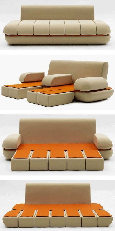 sofa-bed 83 Creative & Smart Space-Saving Furniture Design Ideas in 2020