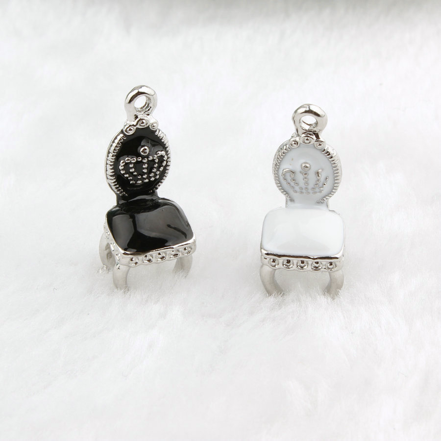 10pcs lot font b Zinc b font Alloy Crown font b Chair b font Floating Enamel Top 10 Unusual Necklace Jewelry Trends - 17