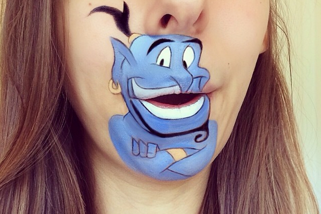 Art of Disney characters 15 Creative Lip Makeup Art Trends - 57