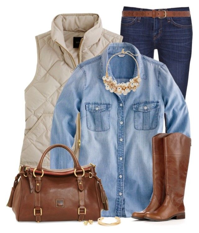 Chambray-shirt-outfit2 6 Stylish Fall Outfits for School