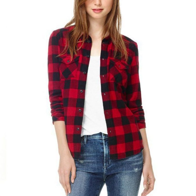 Checked-Shirt4-675x675 6 Stylish Fall Outfits for School