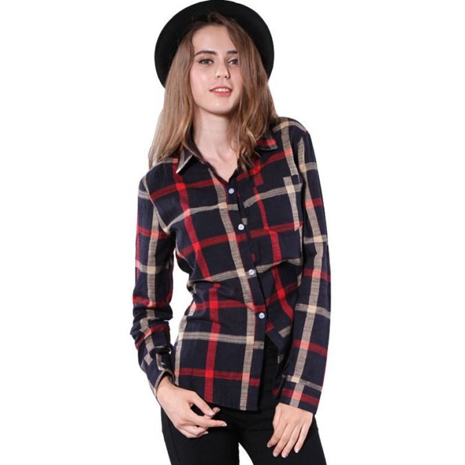 Checked-Shirt7-675x675 6 Stylish Fall Outfits for School