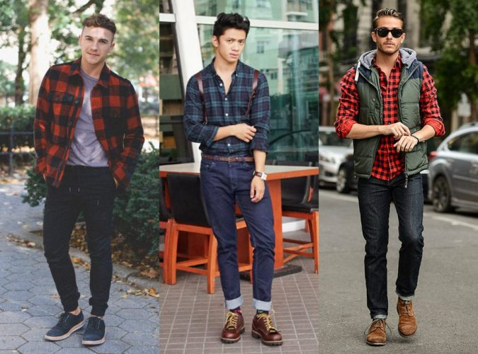 Checked Shirt8 6 Stylish Fall Outfits for School - 12