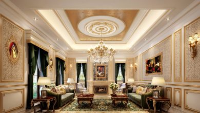 European style living room ceiling walls 6 Suspended Ceiling Decors Design Ideas - 133