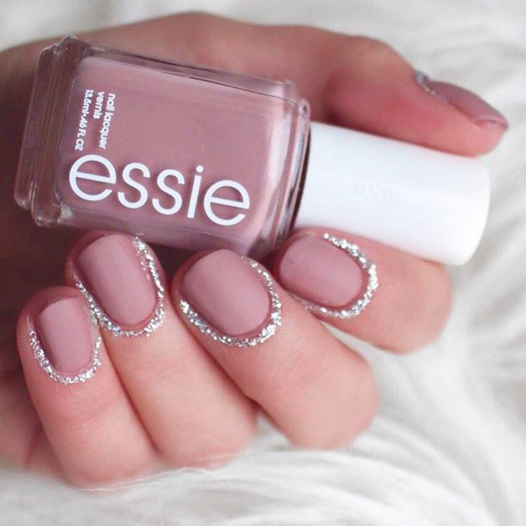 125 years of Fingernails Trends Development 63 Glitter Cuticle Nails Trend 2017 125 years of Fingernails Trends Development - 63