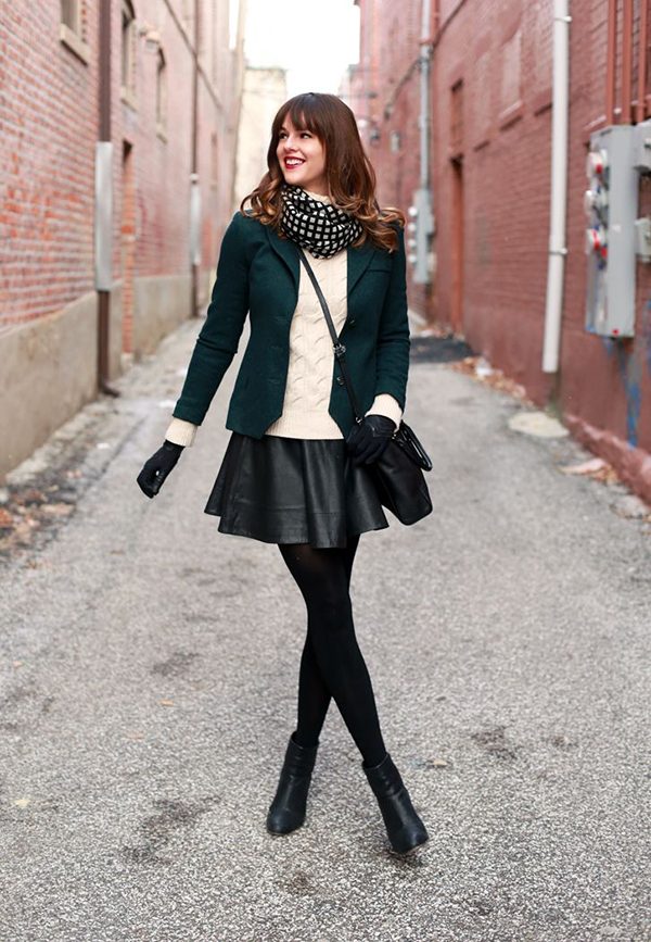 Mini-Skirt 5 Casual Winter Outfits for Elegant Ladies