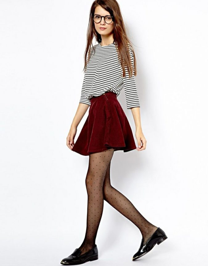 Striped-shirt5-675x861 6 Stylish Fall Outfits for School