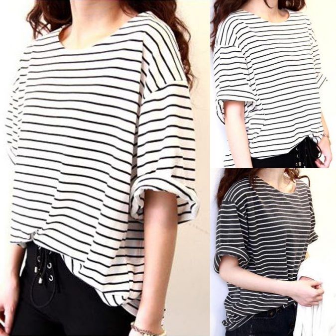 Striped shirts 6 Stylish Fall Outfits for School - 32