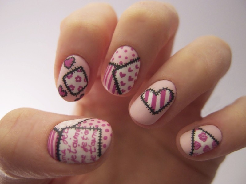 50+ Lovely Valentine's Day Nail Art Ideas 106 Valentines Day Nails 2017 103 50+ Lovely Valentine's Day Nail Art Ideas - 106