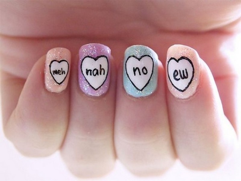 50+ Lovely Valentine's Day Nail Art Ideas 113 Valentines Day Nails 2017 111 50+ Lovely Valentine's Day Nail Art Ideas - 113