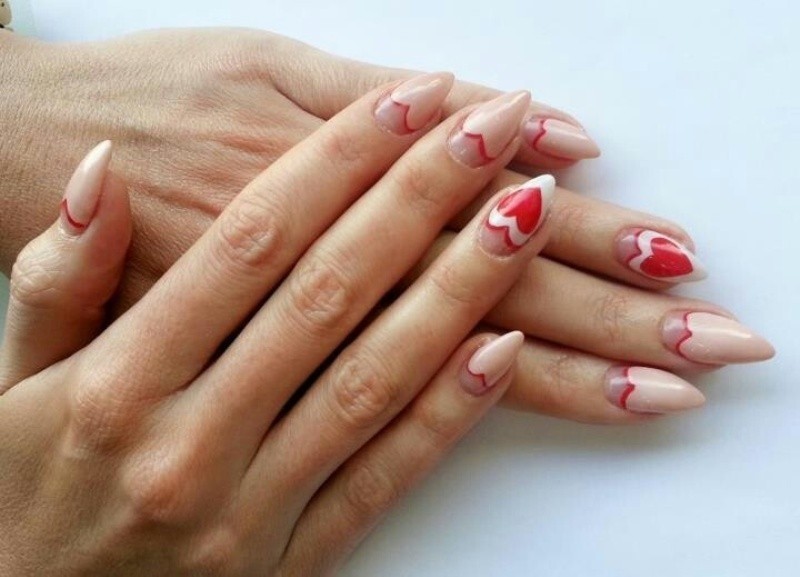 50+ Lovely Valentine's Day Nail Art Ideas 116 Valentines Day Nails 2017 114 50+ Lovely Valentine's Day Nail Art Ideas - 116