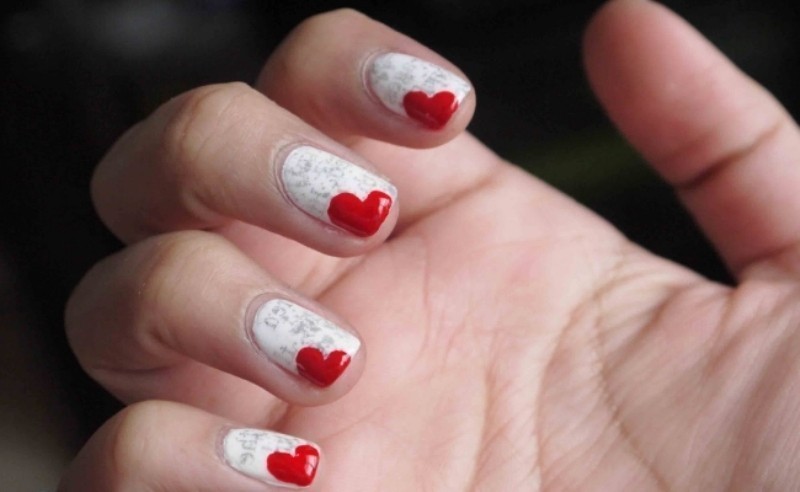 50+ Lovely Valentine's Day Nail Art Ideas 124 Valentines Day Nails 2017 122 50+ Lovely Valentine's Day Nail Art Ideas - 124