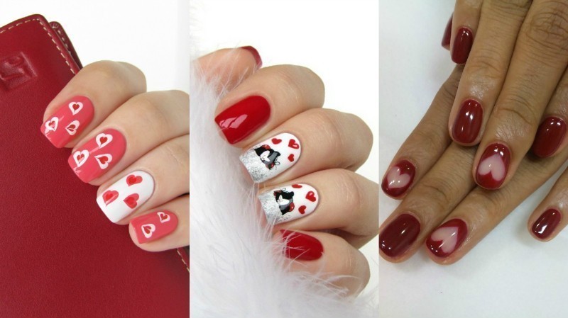 50+ Lovely Valentine's Day Nail Art Ideas 126 Valentines Day Nails 2017 124 50+ Lovely Valentine's Day Nail Art Ideas - 126