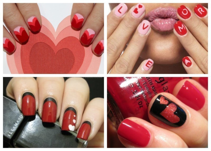 50+ Lovely Valentine's Day Nail Art Ideas 127 Valentines Day Nails 2017 125 50+ Lovely Valentine's Day Nail Art Ideas - 127