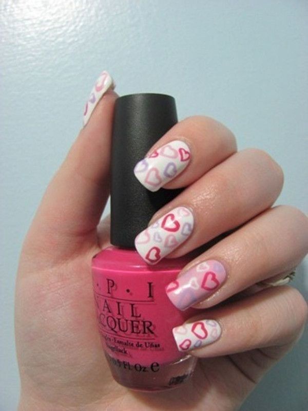 50+ Lovely Valentine's Day Nail Art Ideas 26 Valentines Day Nails 2017 24 50+ Lovely Valentine's Day Nail Art Ideas - 26