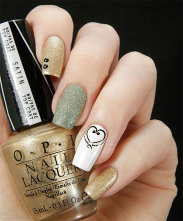 50+ Lovely Valentine's Day Nail Art Ideas 32 Valentines Day Nails 2017 30 50+ Lovely Valentine's Day Nail Art Ideas - 32