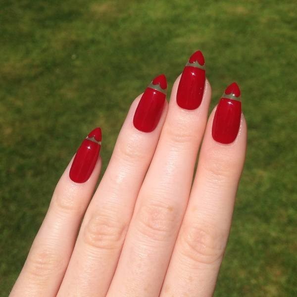 Valentines Day Nails 2017 32 50+ Lovely Valentine's Day Nail Art Ideas - 35