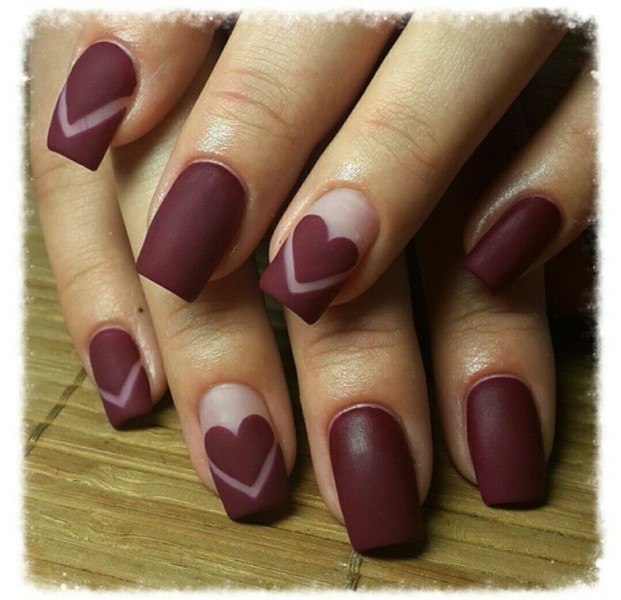 50+ Lovely Valentine's Day Nail Art Ideas 42 Valentines Day Nails 2017 39 50+ Lovely Valentine's Day Nail Art Ideas - 42