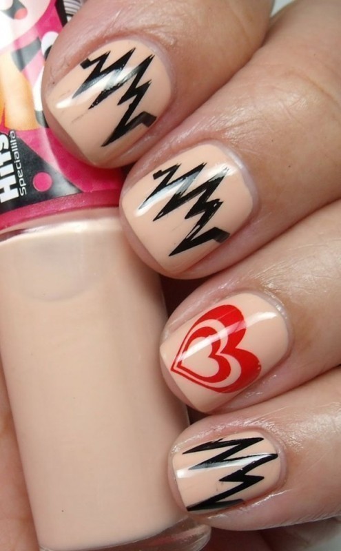 50+ Lovely Valentine's Day Nail Art Ideas 6 Valentines Day Nails 2017 4 50+ Lovely Valentine's Day Nail Art Ideas - 6
