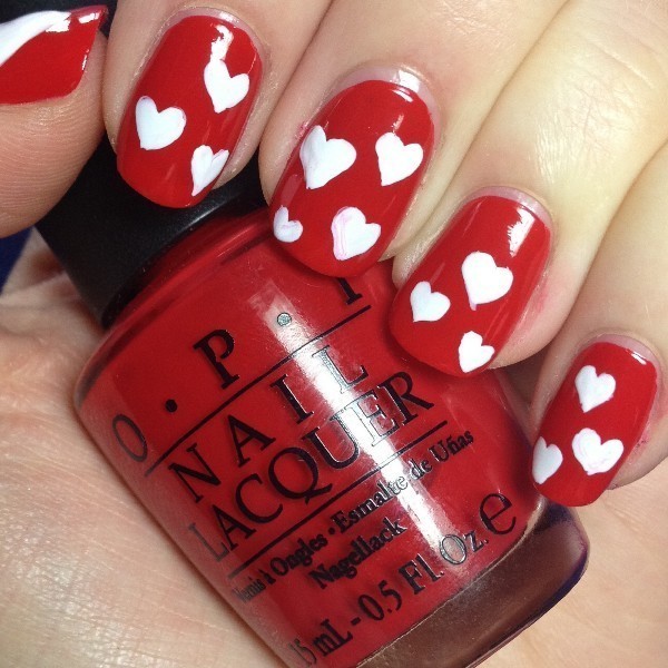 Valentines-Day-Nails-2017-49 50+ Lovely Valentine's Day Nail Art Ideas 2020