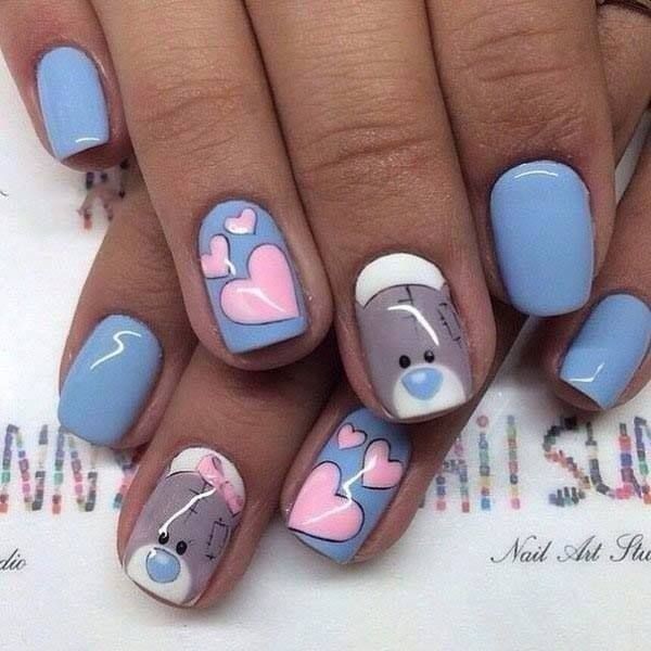 Valentines Day Nails 2017 56 50+ Lovely Valentine's Day Nail Art Ideas - 59