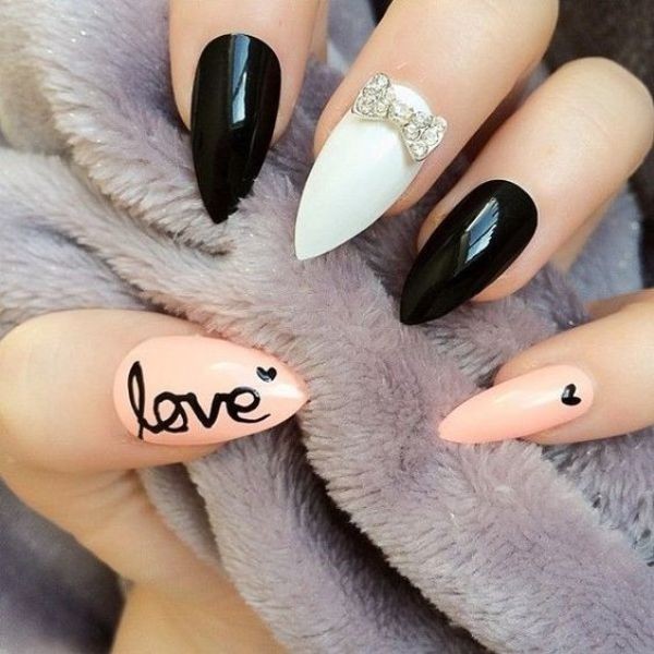 50+ Lovely Valentine's Day Nail Art Ideas 60 Valentines Day Nails 2017 57 50+ Lovely Valentine's Day Nail Art Ideas - 60