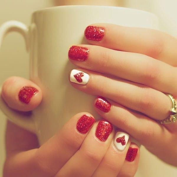 50+ Lovely Valentine's Day Nail Art Ideas 65 Valentines Day Nails 2017 62 50+ Lovely Valentine's Day Nail Art Ideas - 65