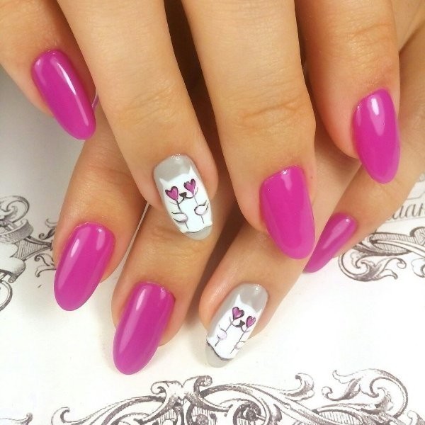 50+ Lovely Valentine's Day Nail Art Ideas 67 Valentines Day Nails 2017 64 50+ Lovely Valentine's Day Nail Art Ideas - 67