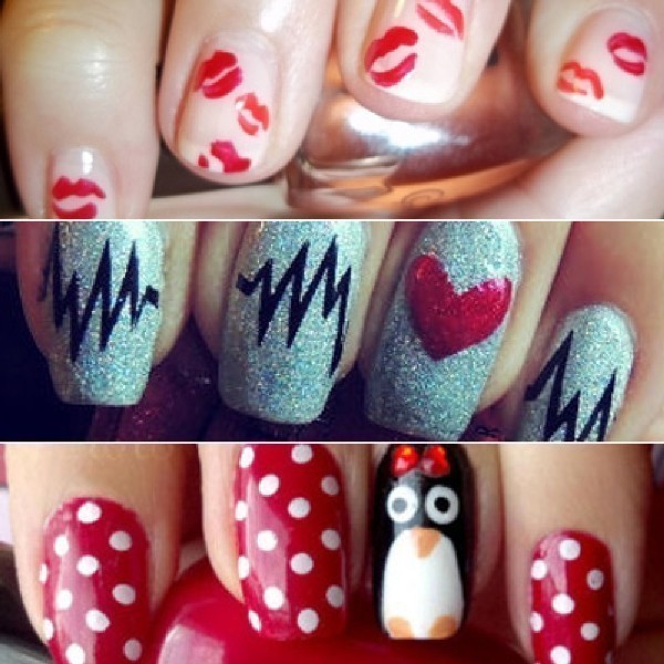 Valentines Day Nails 2017 66 50+ Lovely Valentine's Day Nail Art Ideas - 69