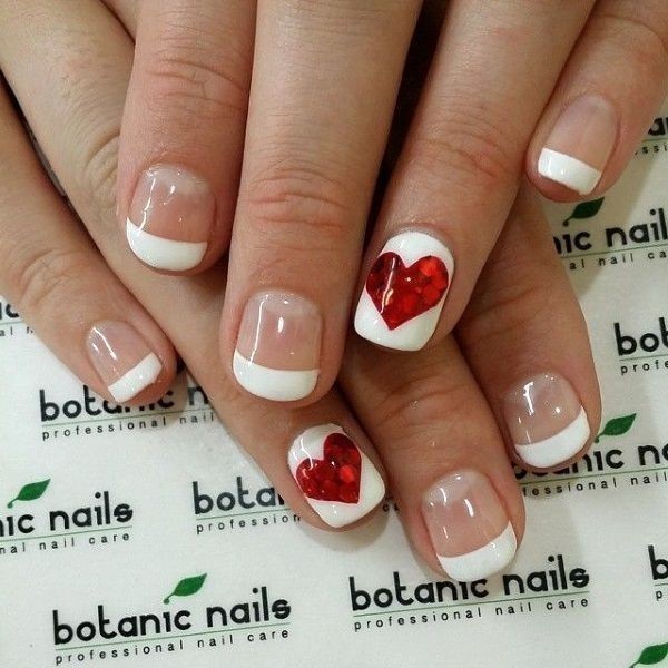 Valentines Day Nails 2017 77 50+ Lovely Valentine's Day Nail Art Ideas - 80