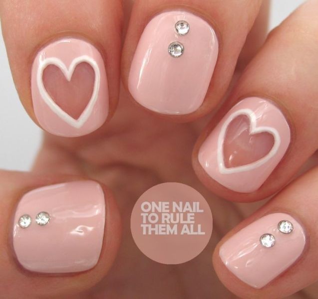 50+ Lovely Valentine's Day Nail Art Ideas 90 Valentines Day Nails 2017 87 50+ Lovely Valentine's Day Nail Art Ideas - 90