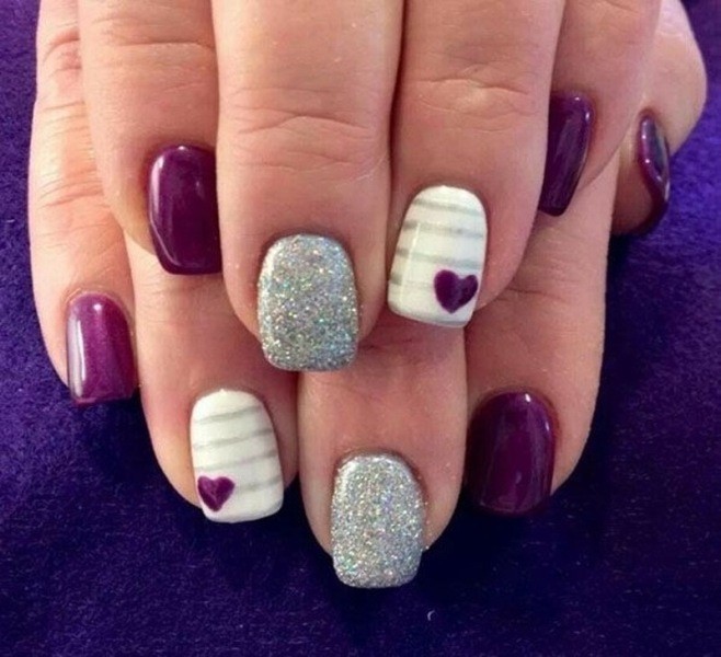 50+ Lovely Valentine's Day Nail Art Ideas 91 Valentines Day Nails 2017 88 50+ Lovely Valentine's Day Nail Art Ideas - 91