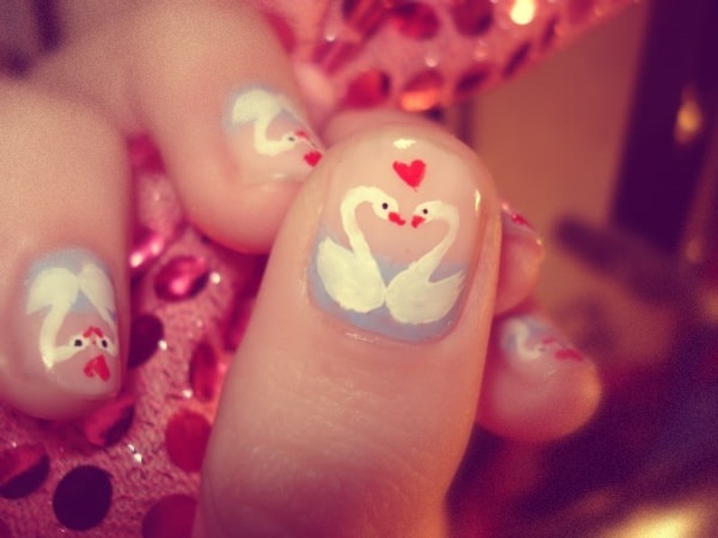 50+ Lovely Valentine's Day Nail Art Ideas 95 Valentines Day Nails 2017 92 50+ Lovely Valentine's Day Nail Art Ideas - 95