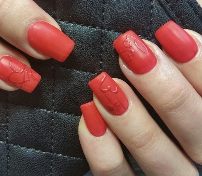 50+ Lovely Valentine's Day Nail Art Ideas 97 Valentines Day Nails 2017 94 50+ Lovely Valentine's Day Nail Art Ideas - 97