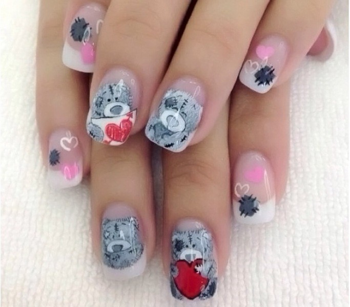 Valentines-Day-Nails-2017-96 50+ Lovely Valentine's Day Nail Art Ideas 2020