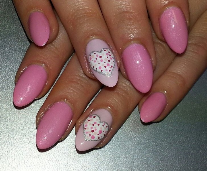 50+ Lovely Valentine's Day Nail Art Ideas 100 Valentines Day Nails 2017 97 50+ Lovely Valentine's Day Nail Art Ideas - 100