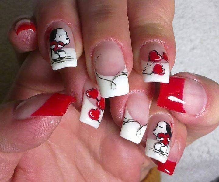 Valentines-Day-Nails-2017-98 50+ Lovely Valentine's Day Nail Art Ideas 2020