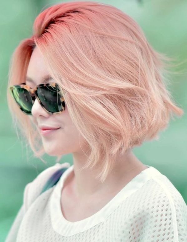 blonde and pastels 19 80+ Marvelous Color Ideas for Women with Short Hair - 108